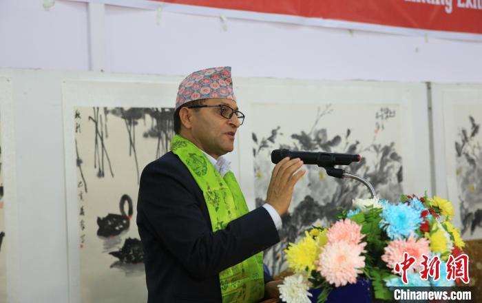 “相遇絲路”蕭奔尼泊爾畫展舉行